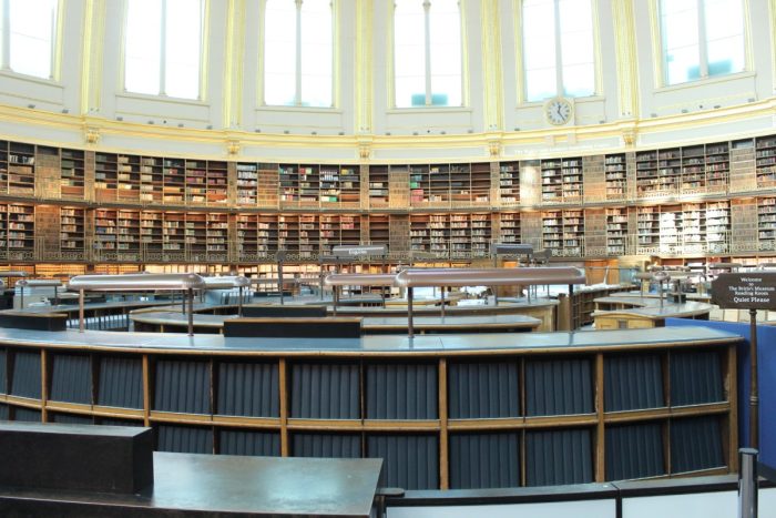 Imagen de la sala de lectura del British Museum