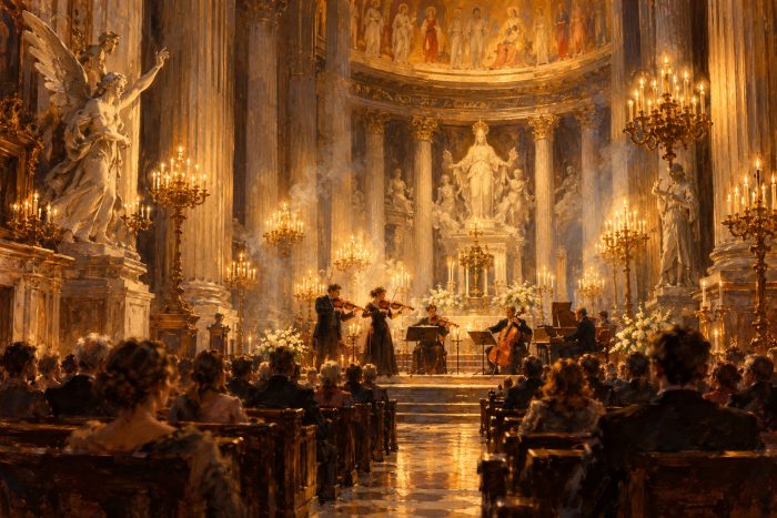 Concierto de cuerda a la luz de las velas en la iglesia de La Madeleine